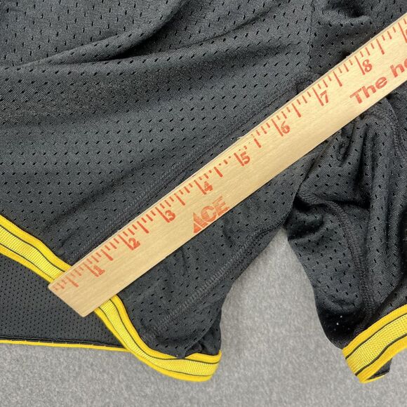 Nike Dri-FIT LIVESTRONG Shorts Women Medium Black Yellow Athletic Mesh Polyester - Picture 8 of 14